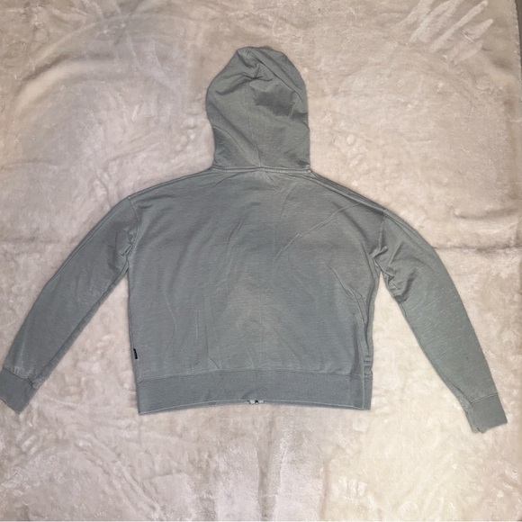 RVCA Sage Green Full Zip Up Hoodie Sweatshirt Size Small - Picture 13 of 16